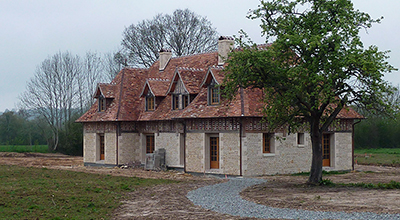 Chantier en cours. Région Deauville.