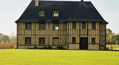 Construction d’un manoir. Région Tourgeville.