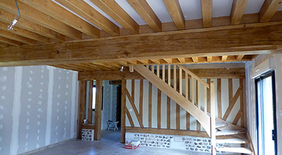 Aménagement d’un plafond et escalier d’accès