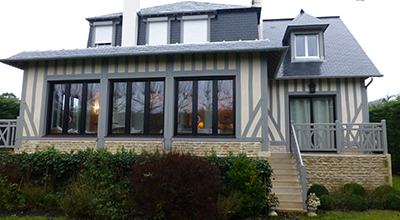 Création d’un jardin d’hiver sur une villa Deauvillaise.