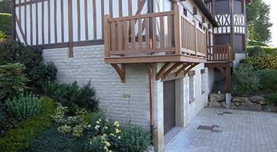 Création d’un balcon vue mer sur une construction Volkaert